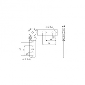 Механизм трансформации подлокотника "Трещотка"