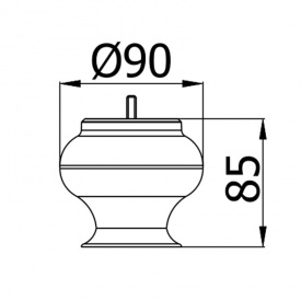 Мебельная ножка CA-102-04